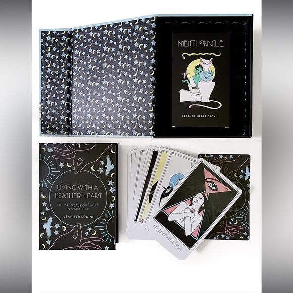 Amenti Oracle Feather Heart Deck/Guide Book: Ancient Wisdom for the Modern World - Picture 4 of 4